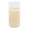 8" LED Glass Wax Flickering Candle by Ashland®